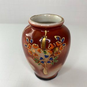 Vintage Miniature Hand painted Vase - 2 1/2" - Made in Japan
